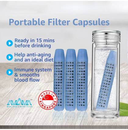 AVAVA Portable Filter Stick Capsules Hydrogen Water Enrichment Solutions Food-grade Plastic/ Safe To Use