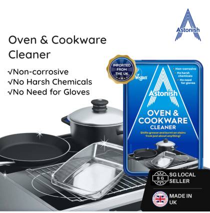 Astonish C8500 Oven and Cookware Cleaner Non-corrosive No Harsh Chemicals No Need for Gloves 150g