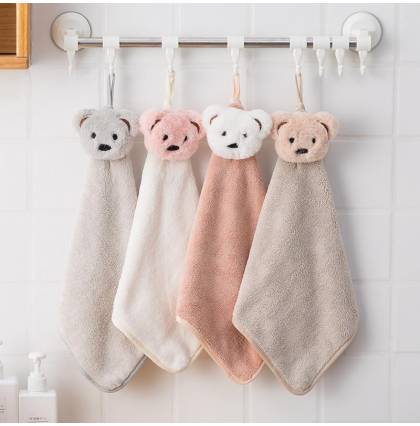 (4pcs set) Cartoon Hand Towel Kitchen Towel Cartoon Towel Premium Quality