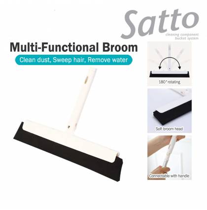 Japan Condor Satto Broom Multi Purpose Window Glass Surface Cleaner Cleaning Wiper (Stick Sold Separately)