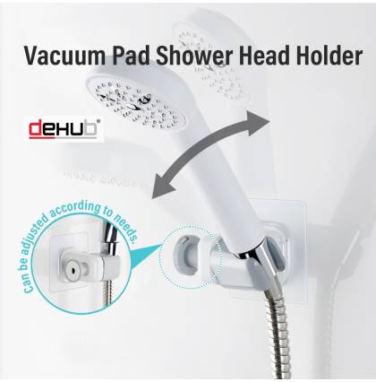 KOREA DeHUB Vacuum Pad Shower Head Holder Punch-free Wall Mounted ABS Showerhead Rack Stand