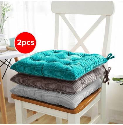 [2 pcs ]Good Quality Soft Seat Cushion Chair Pad for Home Office Sofa Bar Floor Pillow Size 40x40cm