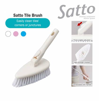Japan Condor Satto Tile Brush Bathroom Kitchen Floor Cleaning (Stick Sold Separately)